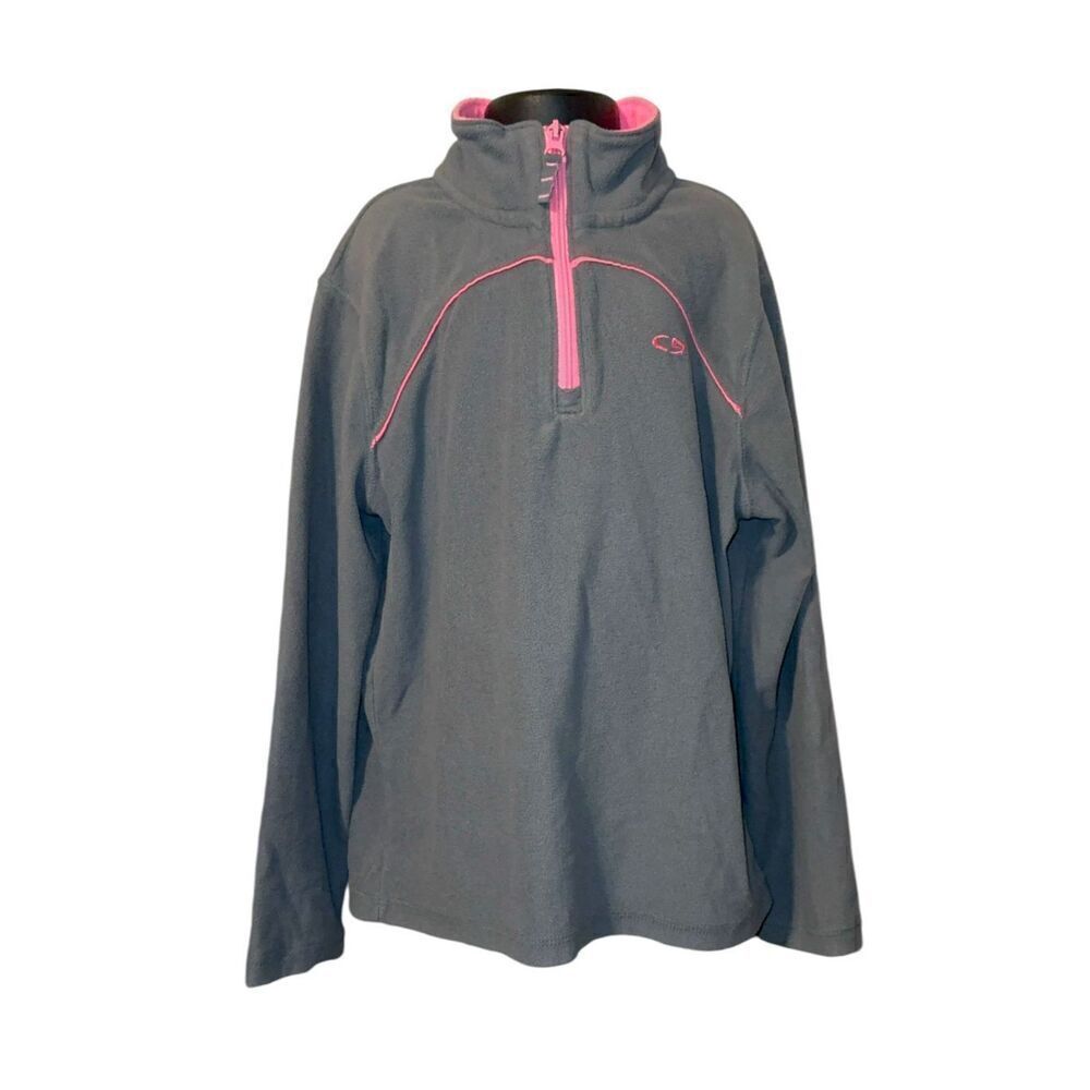 Champion Grey half zipped pull over